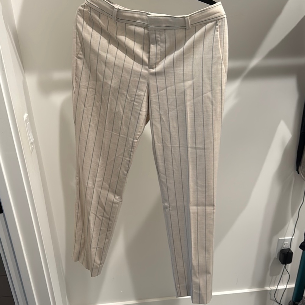 Women’s Beige Striped Pants